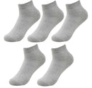 Premium Grey Cotton Cushion Ankle Socks For Men's and Women's