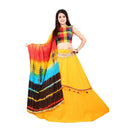 Designer Rayon Checks Print Choli With Lehenga Set