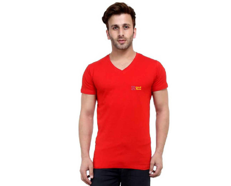 Boys and Men's V-Neck Pure Cotton T-shirts