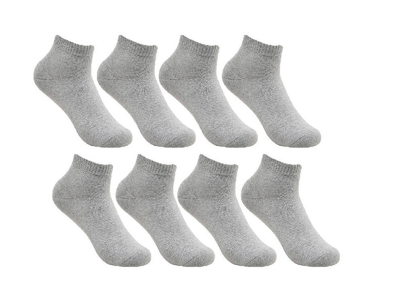 Premium Grey Cotton Cushion Ankle Socks For Men's and Women's