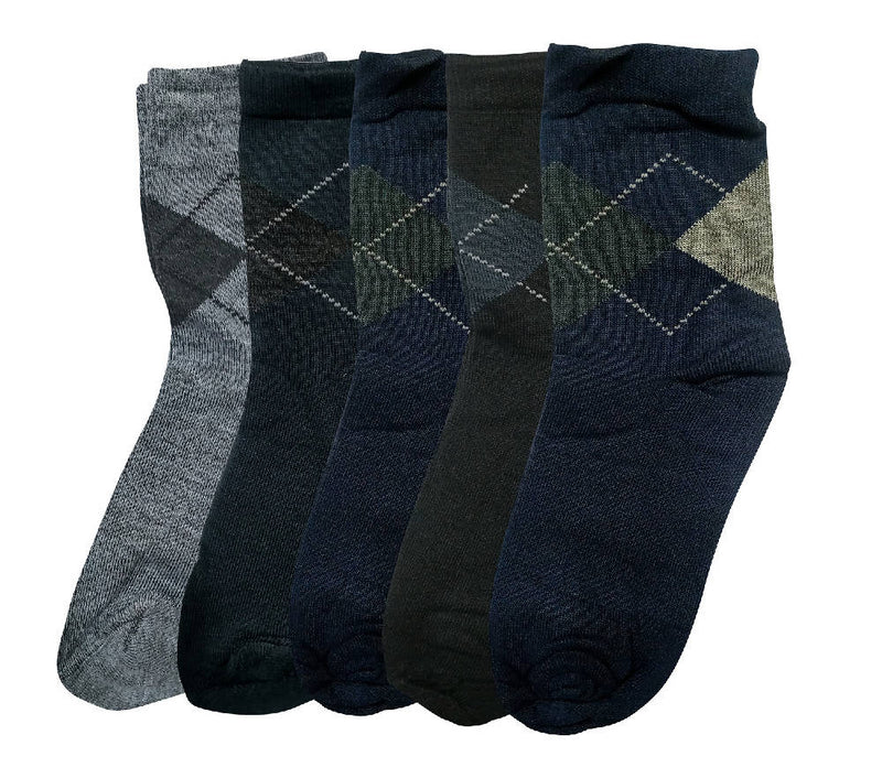 Men’s Calf Length Multi-Color Pure Cotton Socks