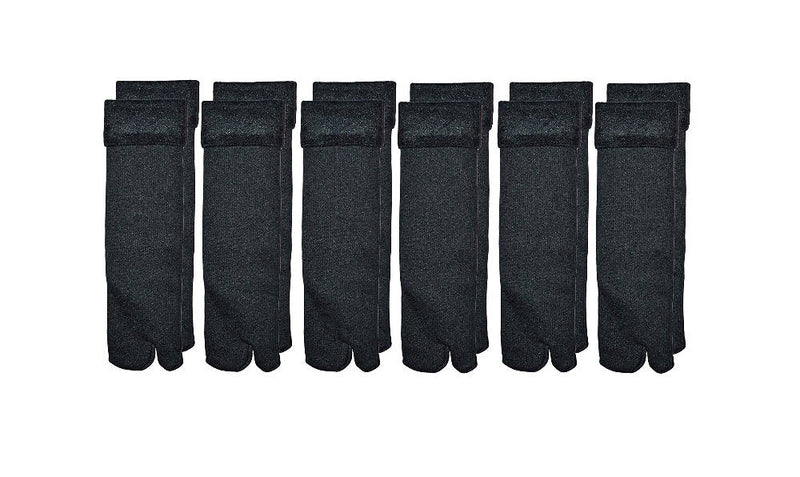 Trendy Women's Black Snow Warm Fur Cashmere Velvet socks