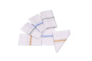 Men's White Cotton Handkerchief 22x22 inches