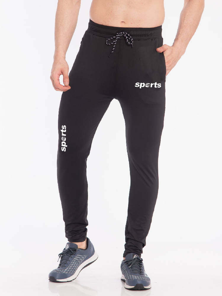 Black Sports Lycra Lowers for Men’s