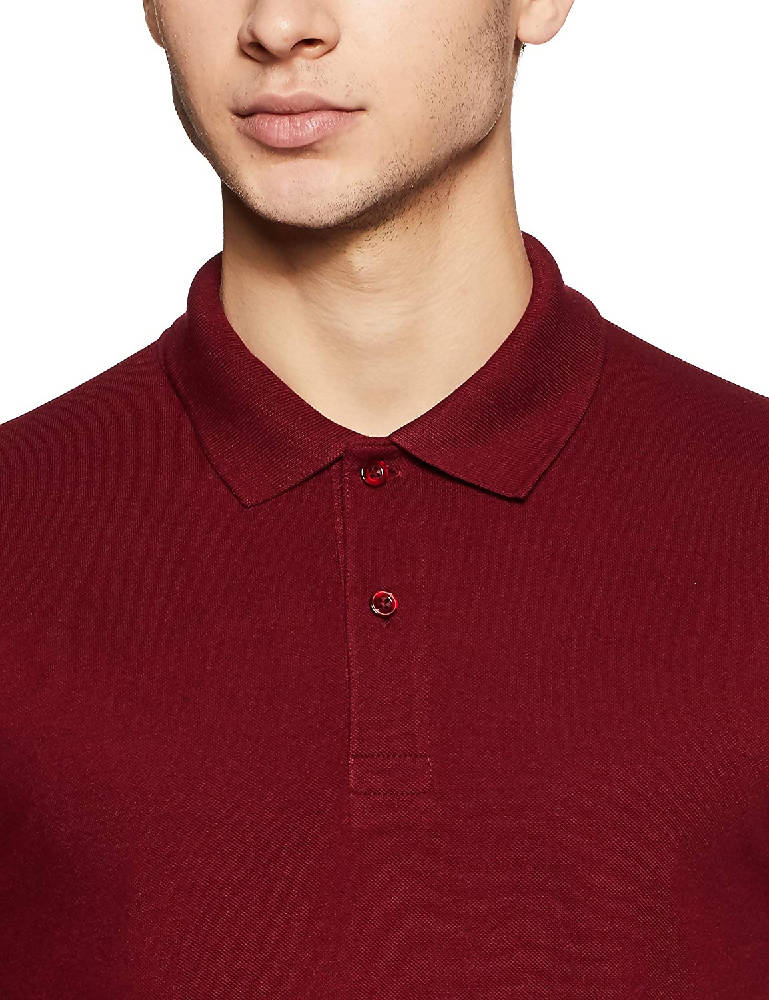 Men's Polyester cotton Polo Neck T-Shirts