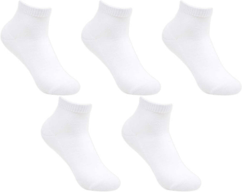 White Cotton Ankle Socks for Men’s and Women’s