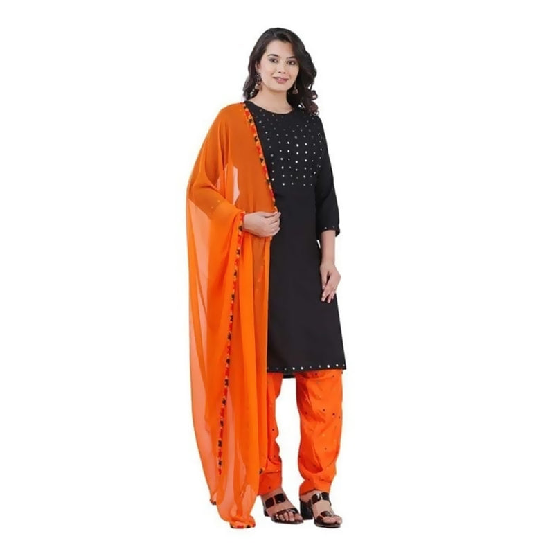 Stylish Kurti with Patiala Salwar and Dupatta