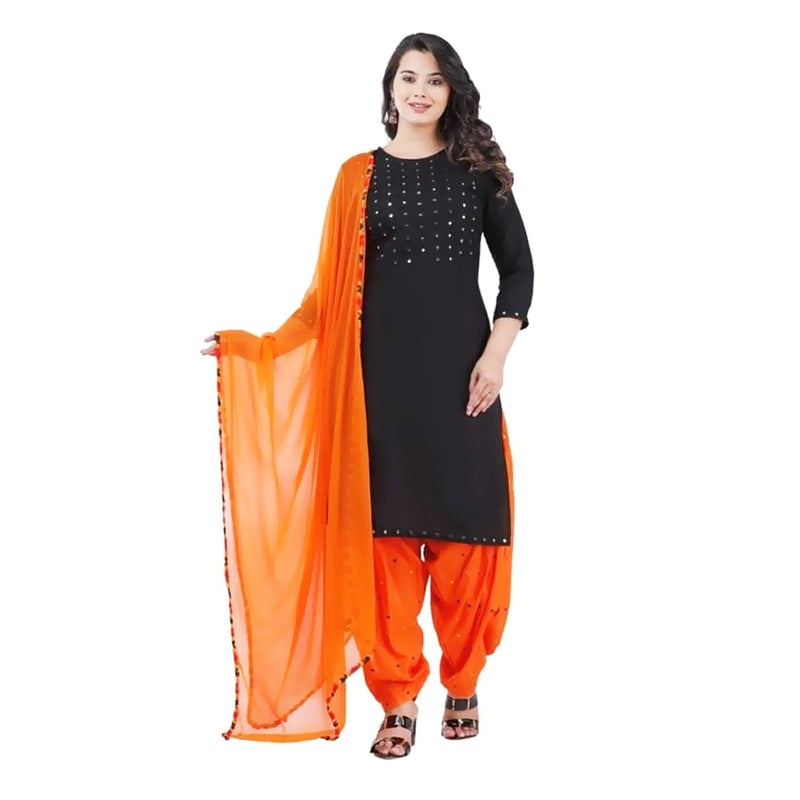 Stylish Kurti with Patiala Salwar and Dupatta