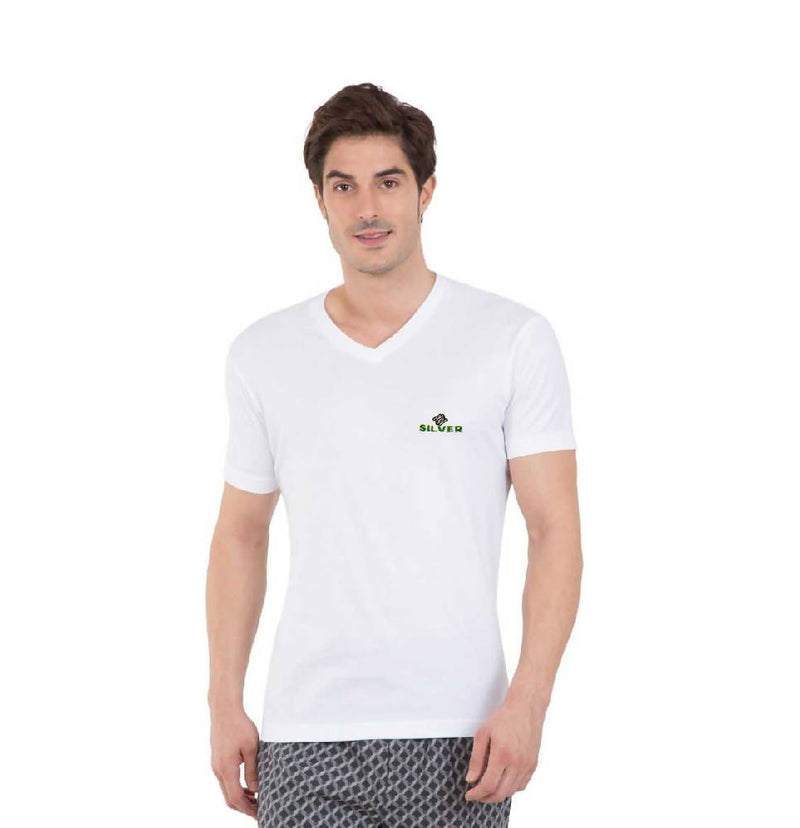 Boys and Men's V-Neck Pure Cotton T-shirts