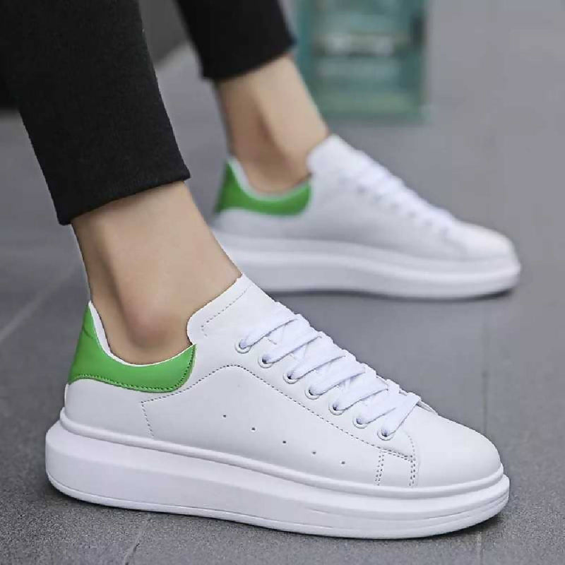 Casual White And Green Sneaker For Men