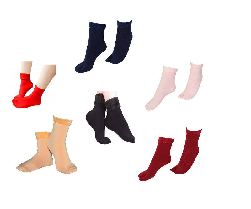 Trendy Women's Colorful Premium Snow Warm Fur Cashmere Velvet socks