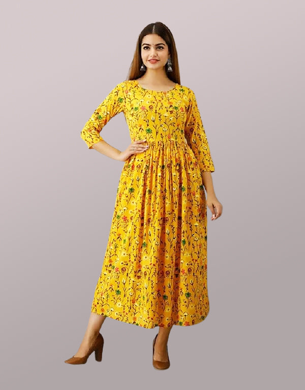 Premium Quality Rayon Febric Anarkali Kurti