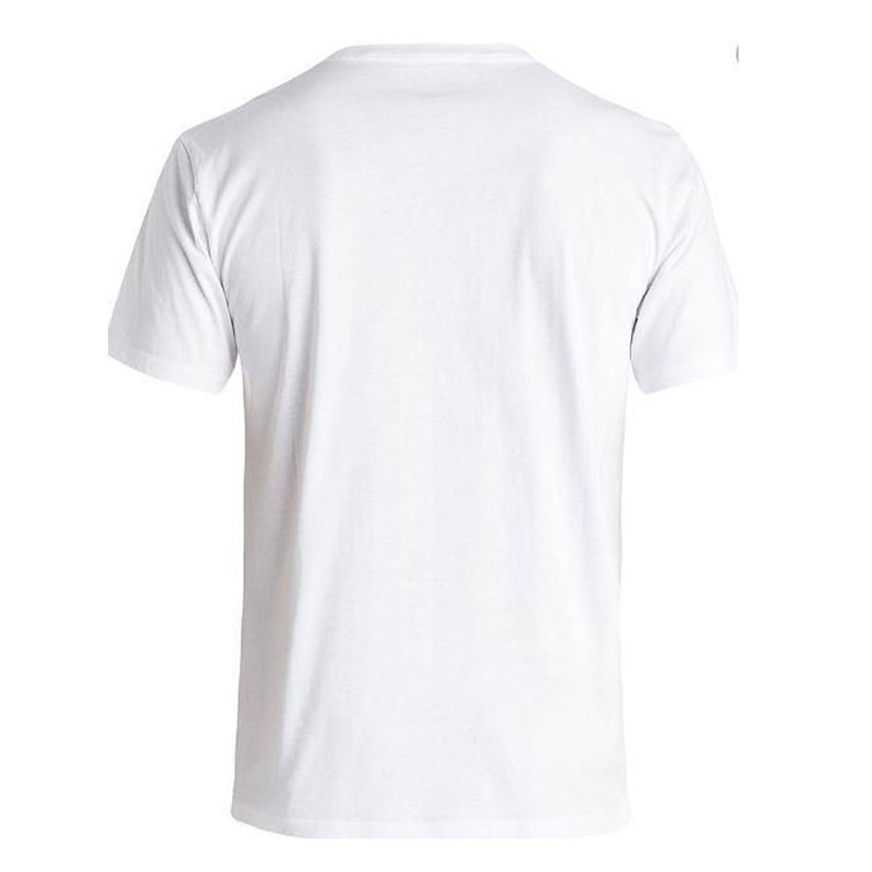 Men's White Cotton Printed Round Neck Tees