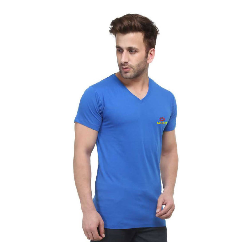 Boys and Men's V-Neck Pure Cotton T-shirts