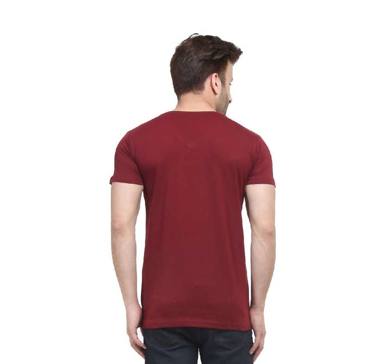 Boys and Men's V-Neck Pure Cotton T-shirts