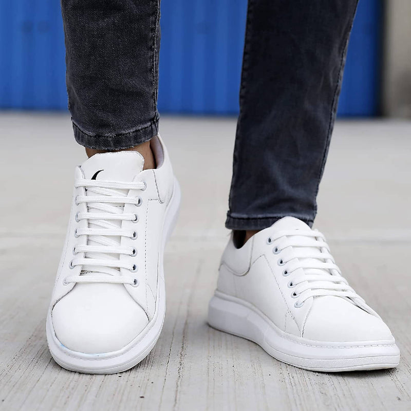 Casual Pure White Sneaker For Men