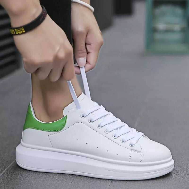 Casual White And Green Sneaker For Men