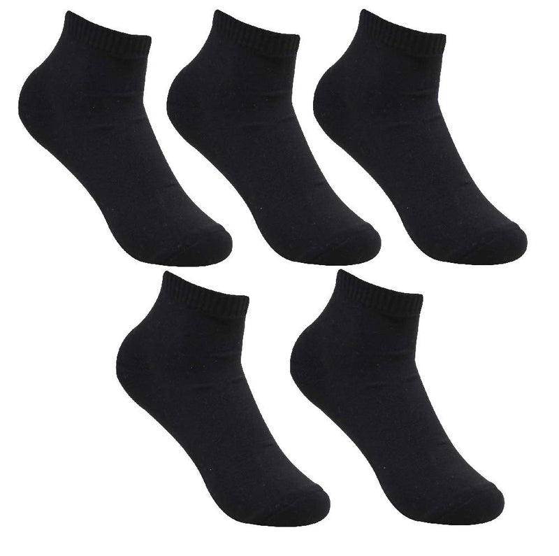 Black Cotton Ankle Socks for Men’s and Women’s