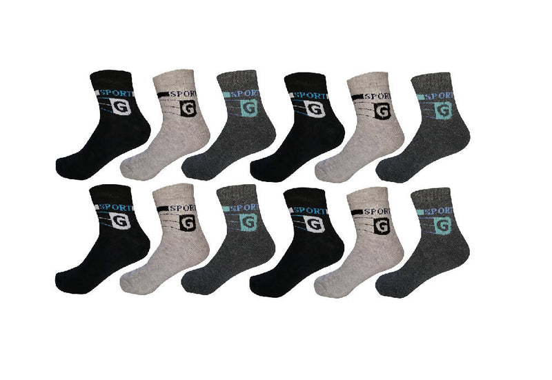 Premium Cotton Cushion Towel Ankle Socks For Men's and Women's