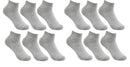 Premium Grey Cotton Cushion Ankle Socks For Men's and Women's