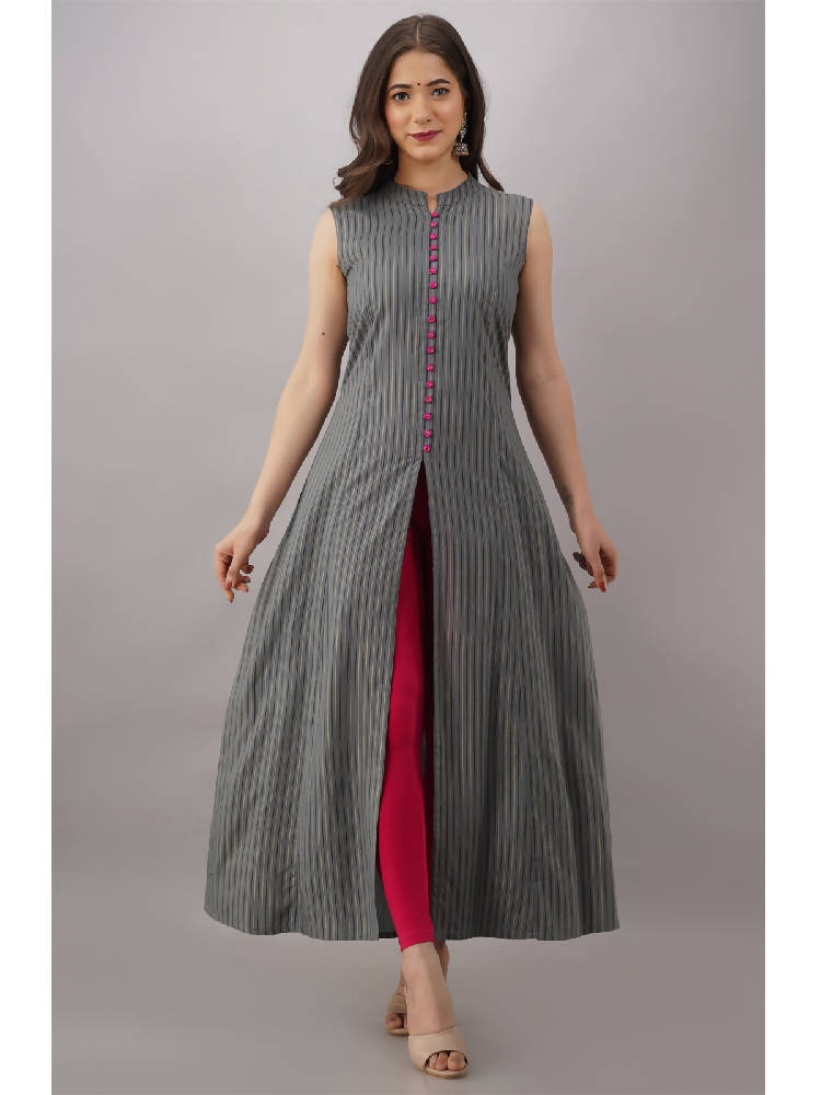 Front Slit A-Line Kurta