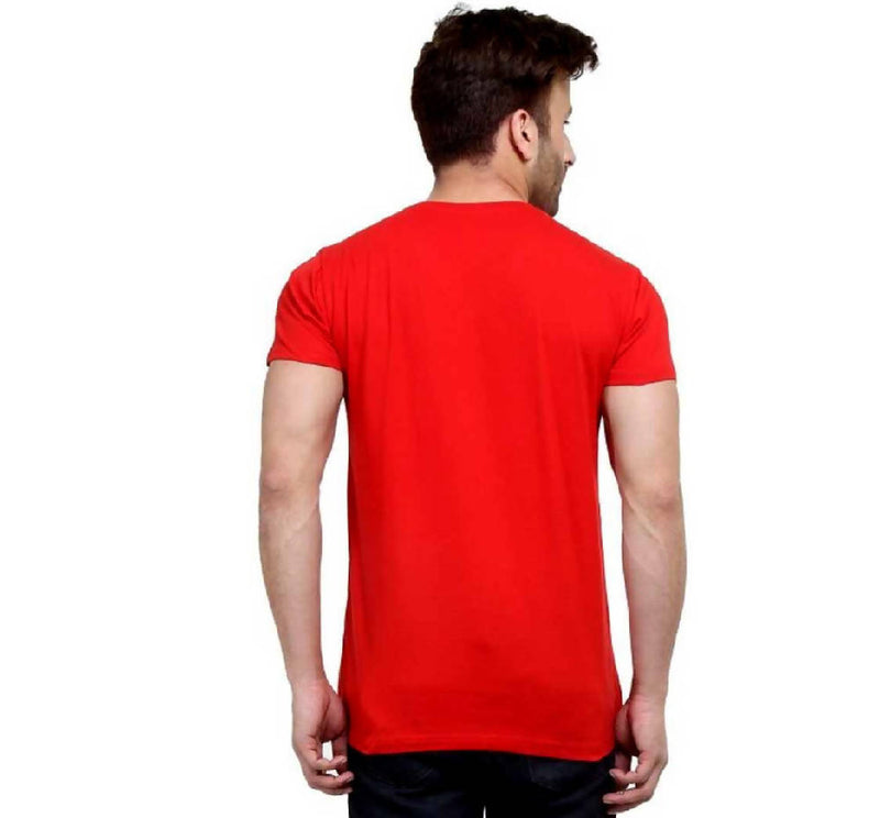 Boys and Men's V-Neck Pure Cotton T-shirts