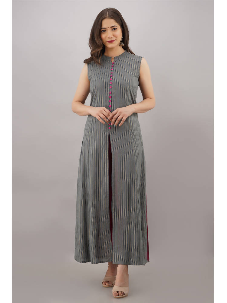 Front Slit A-Line Kurta