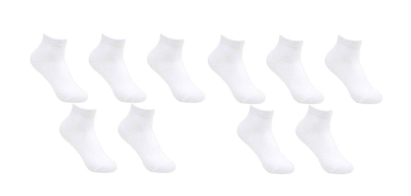 White Cotton Ankle Socks for Men’s and Women’s