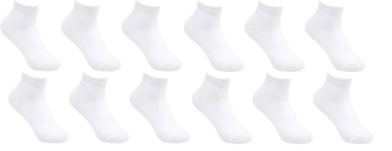 White Cotton Ankle Socks for Men’s and Women’s