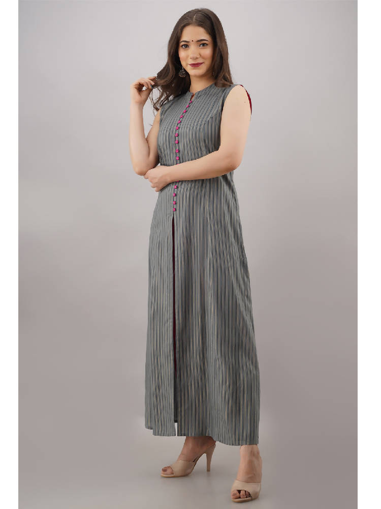 Front Slit A-Line Kurta