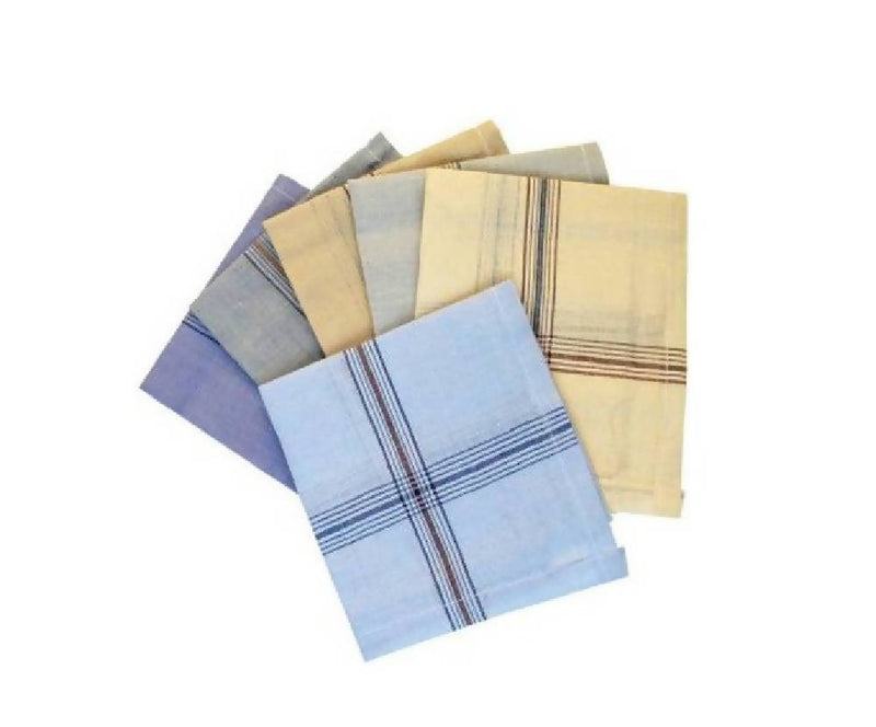 Men's Color Cotton Handkerchief 22x22 inches