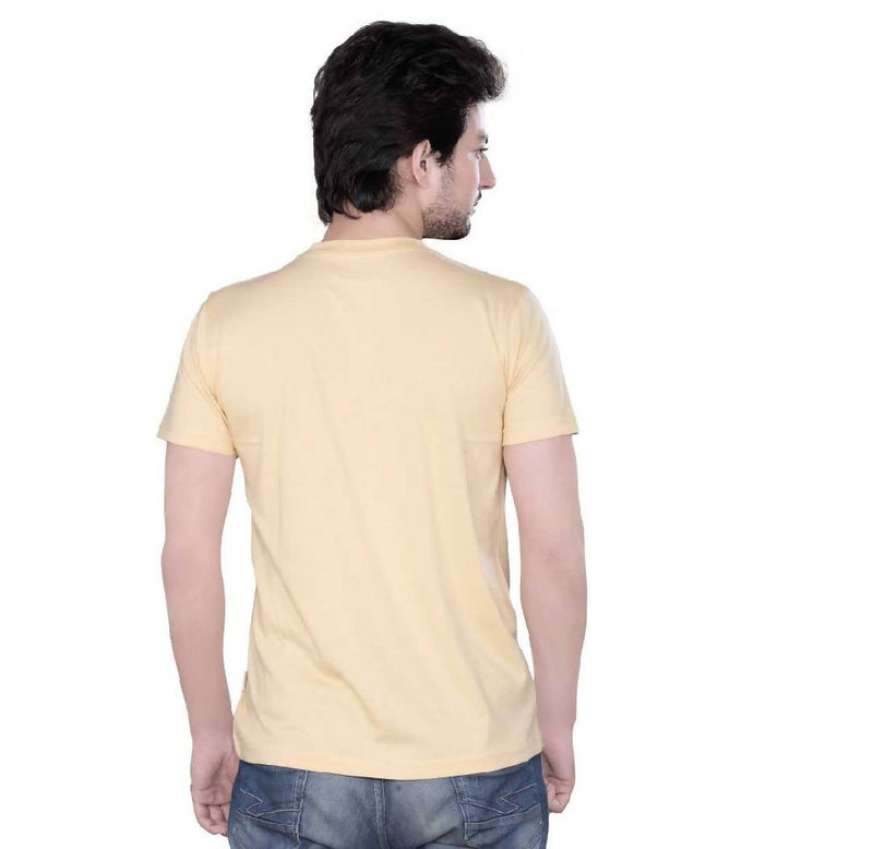 Men's Lycra Polyester Round/V Neck T-shirt