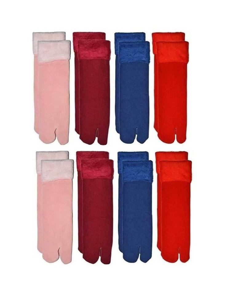 Trendy Women's Colorful Premium Snow Warm Fur Cashmere Velvet socks