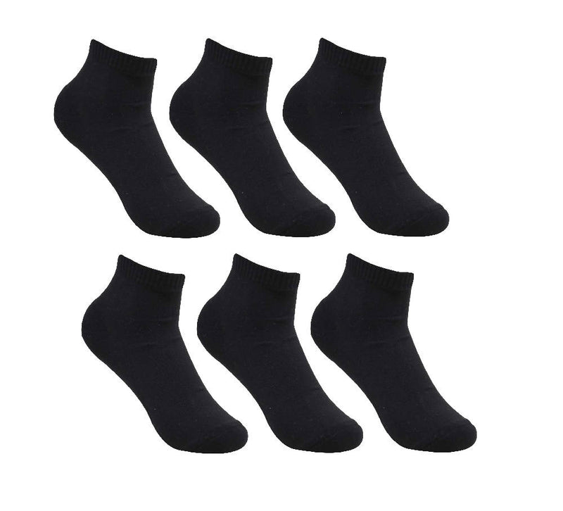 Black Cotton Ankle Socks for Men’s and Women’s