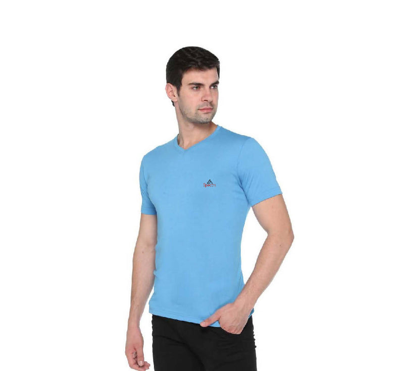 Boys and Men's V-Neck Pure Cotton T-shirts