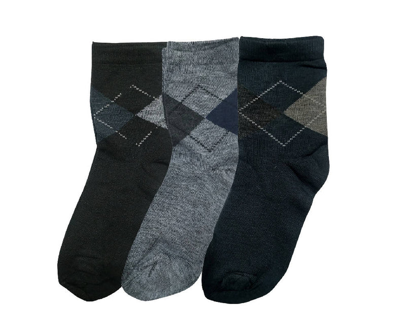 Men’s Calf Length Multi-Color Pure Cotton Socks