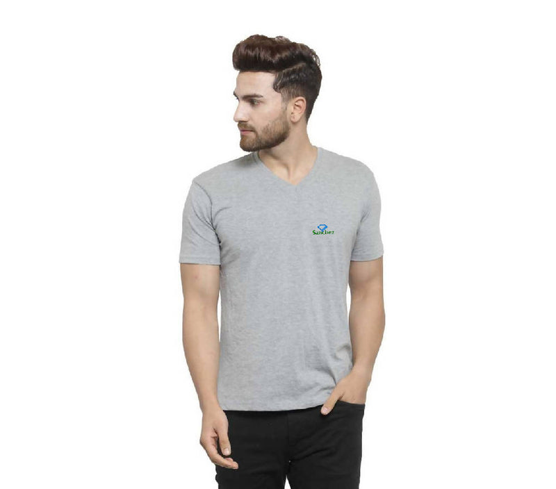 Men's and Boys V-Neck Pure Cotton T-shirts