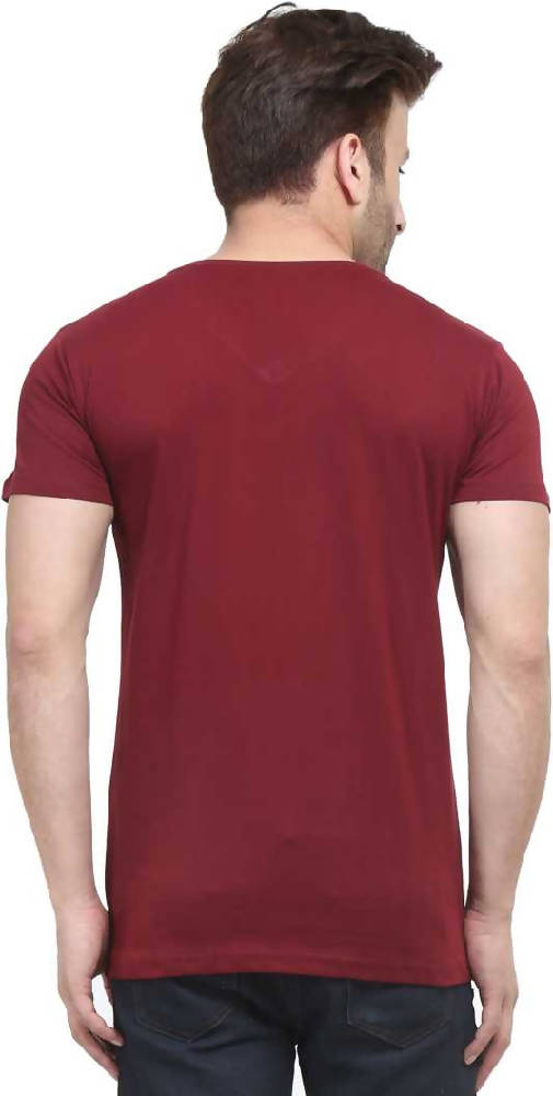 Men's Lycra Polyester Round/V Neck T-shirt