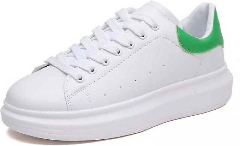 Casual White And Green Sneaker For Men